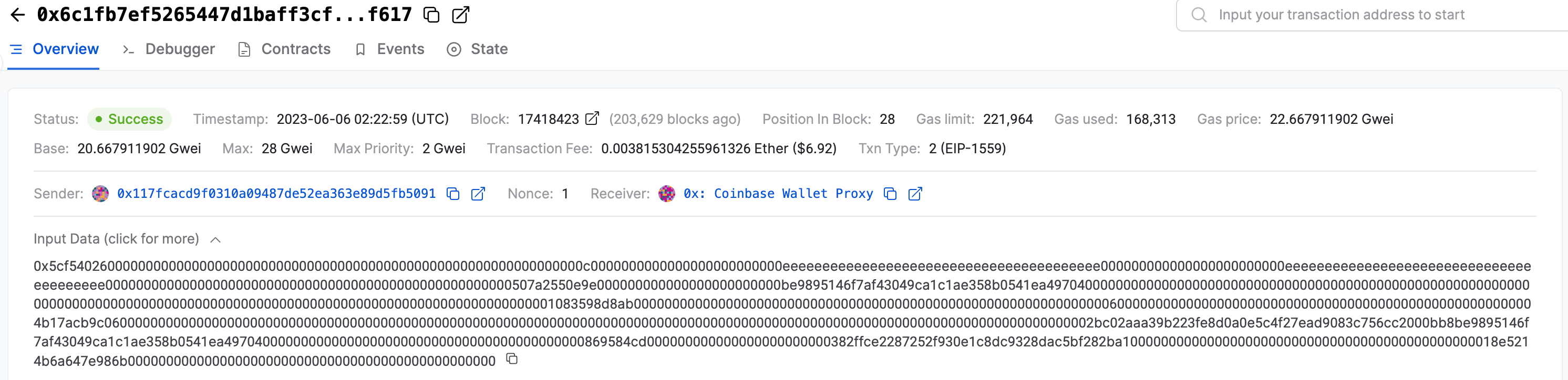 Transaction metadata